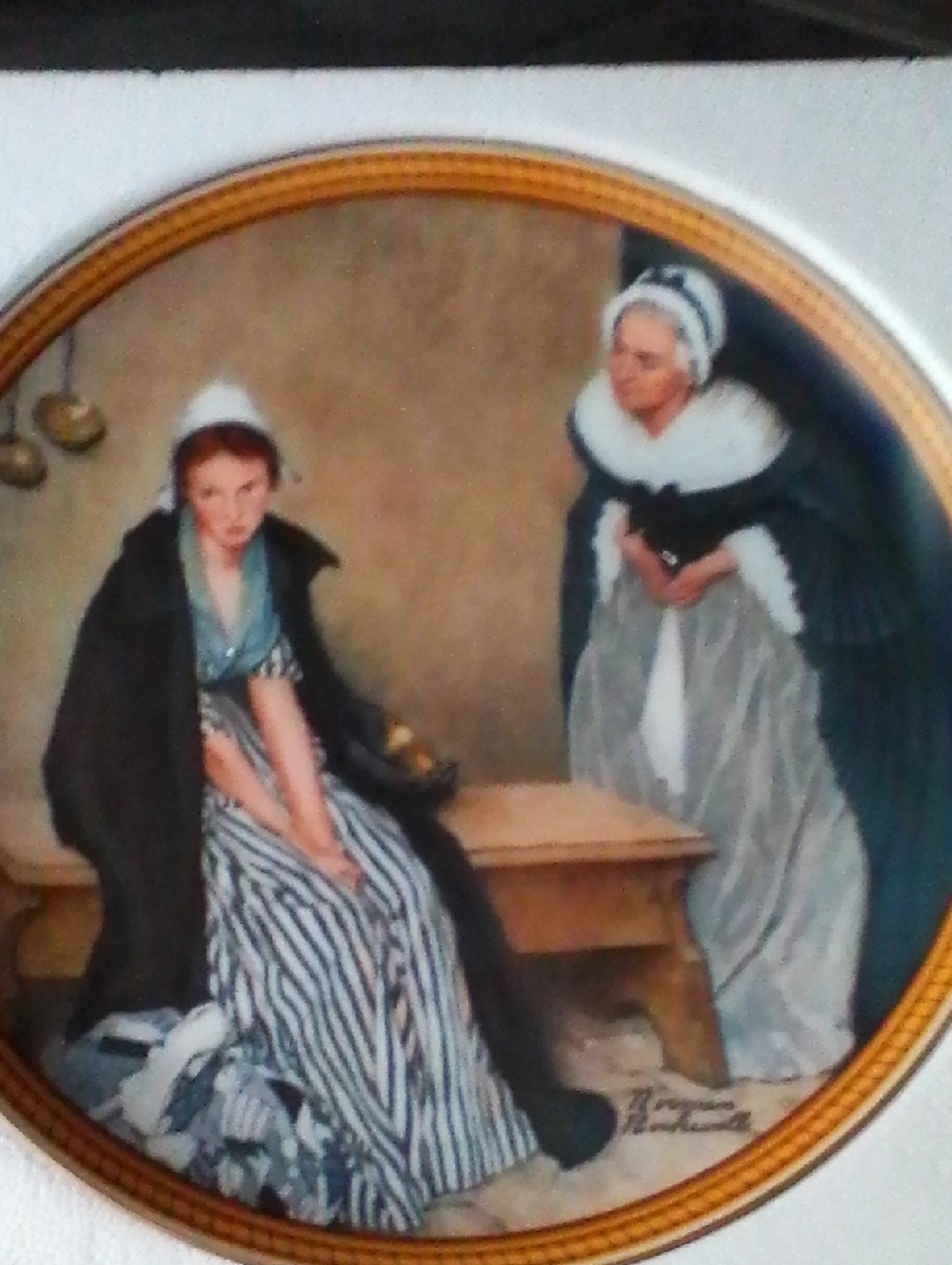 1986 Norman Rockwell "Words of Comfort" Plate - Knowles w/ COA